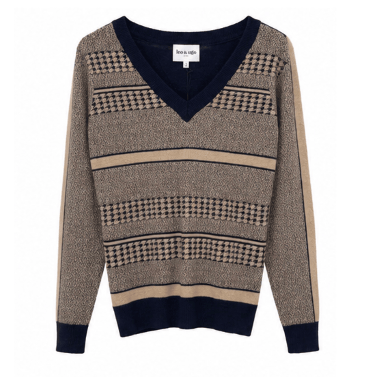 Lurex Navy Sweater