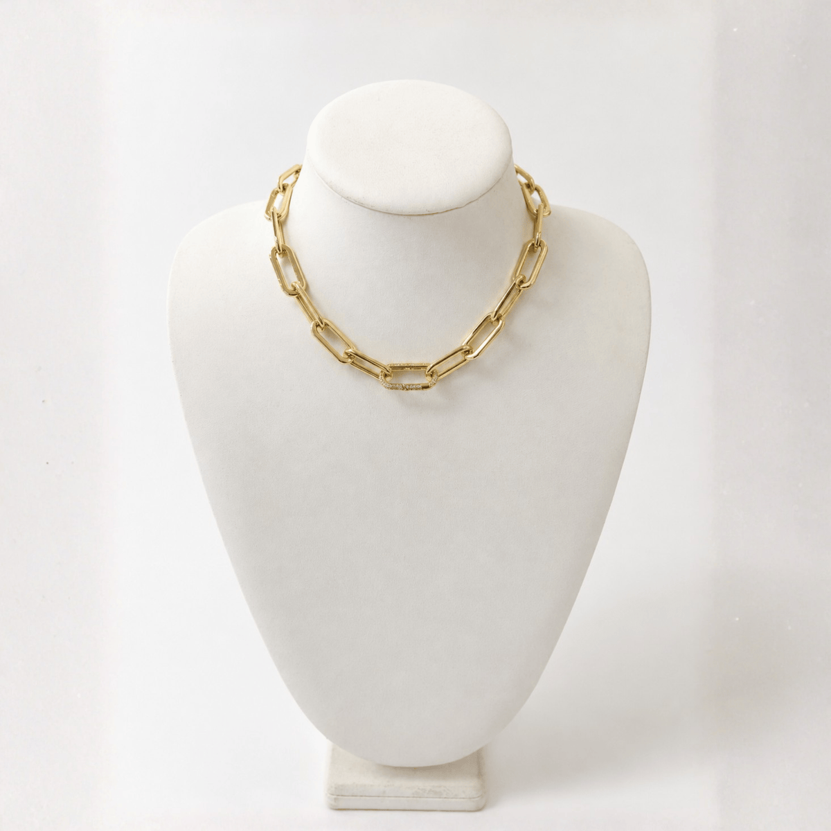 Gold Link short Necklace