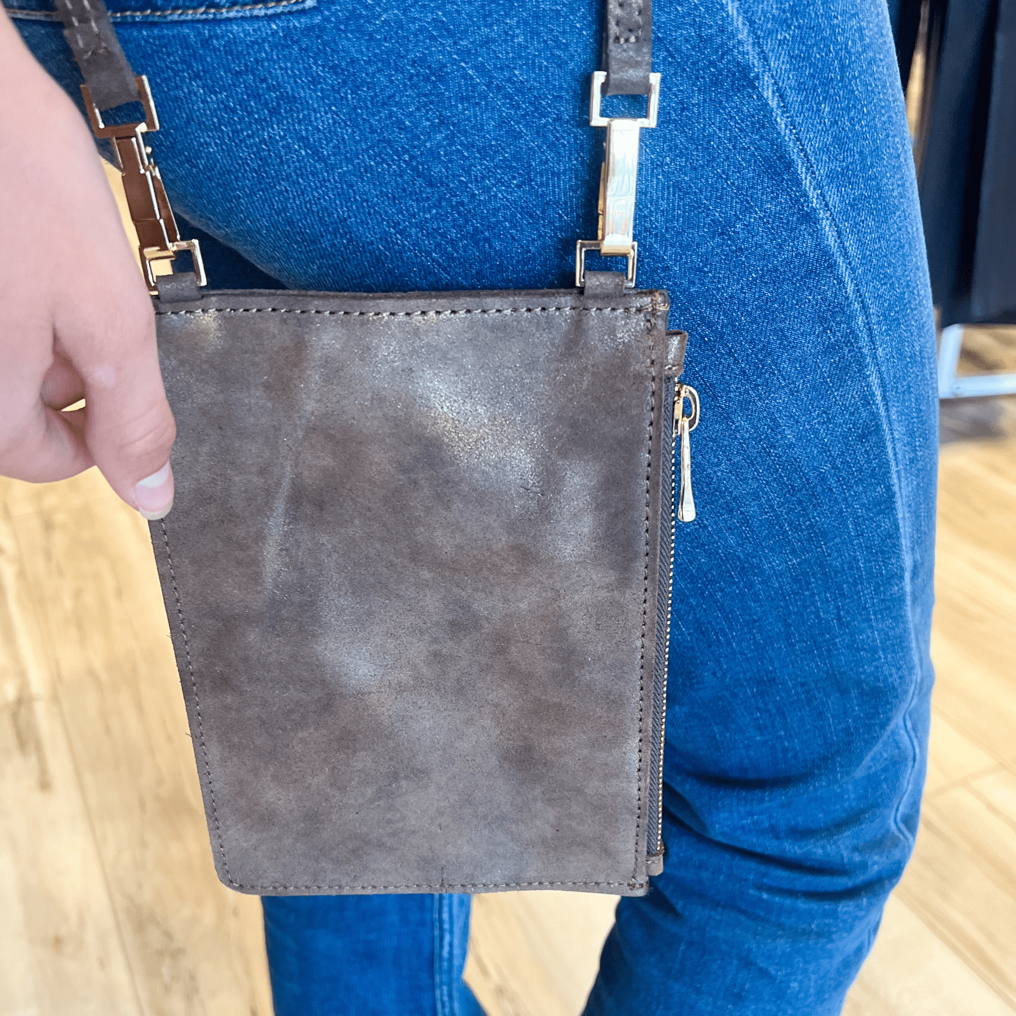 Streets Ahead - Phone Bag Choc